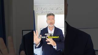 3 tips to set aside a default judgment! #debtcollections #lawyer #lifehacks Wealth