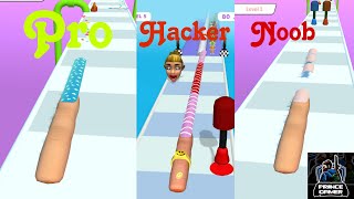 Longest Nail Stack Nail Run 3D #longestnail #gaming #gameplay screenshot 2