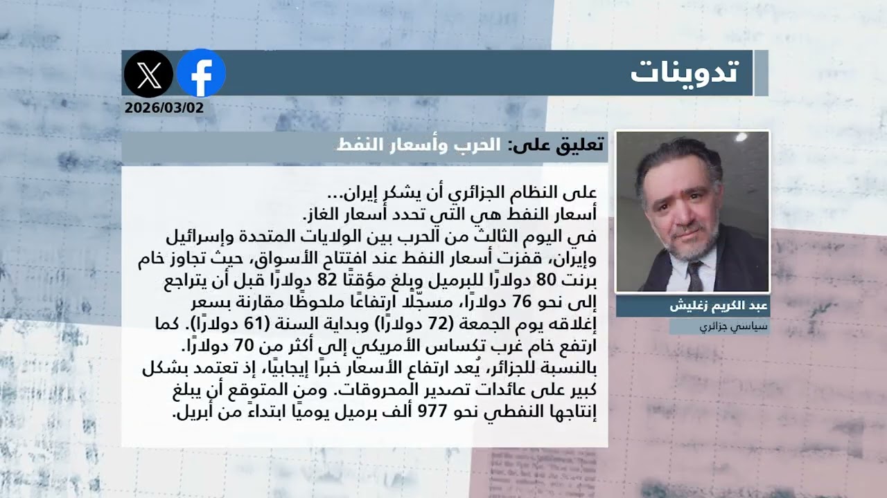 عرض للصحف المغاربية ليوم 02 مارس 2026