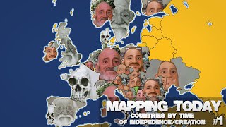 Mr Incredible Becoming Old - Mapping Today Countries By Time Of Indepedencecreation Part 1