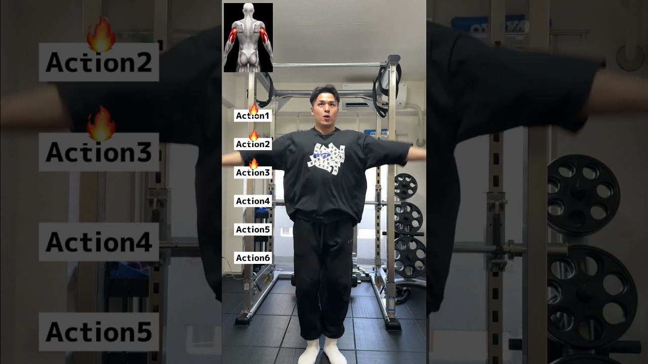 垂れた二の腕や胸を引き締めるトレーニングTraining to tighten drooping arms and chest #training #exercise