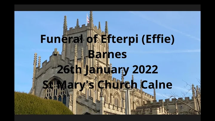 Funeral of Efterpi (Effie) Barnes