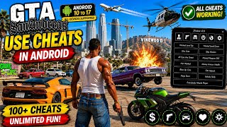 How to Use Cheats in GTA SA Android | All Cheats Working