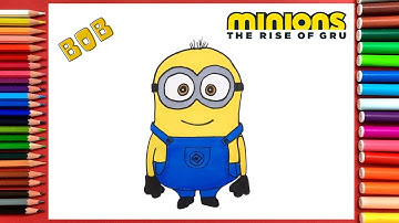 How to Draw Minions Bob | Minions 2 | The Rise Of Gru