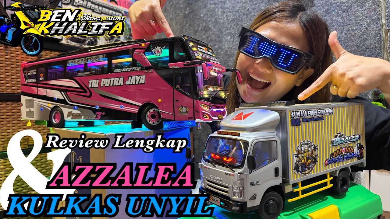 SPILL MINIATUR BUS AZZALEA & KULKAS UNYIL‼SPEK HEDON 🤑🤑