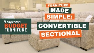 Furniture Made Simple: Convertible Sectionals | Turner's Budget Furniture