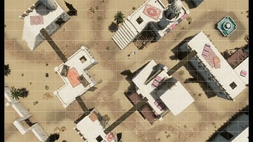 Animated Map: Desert City (square grid)