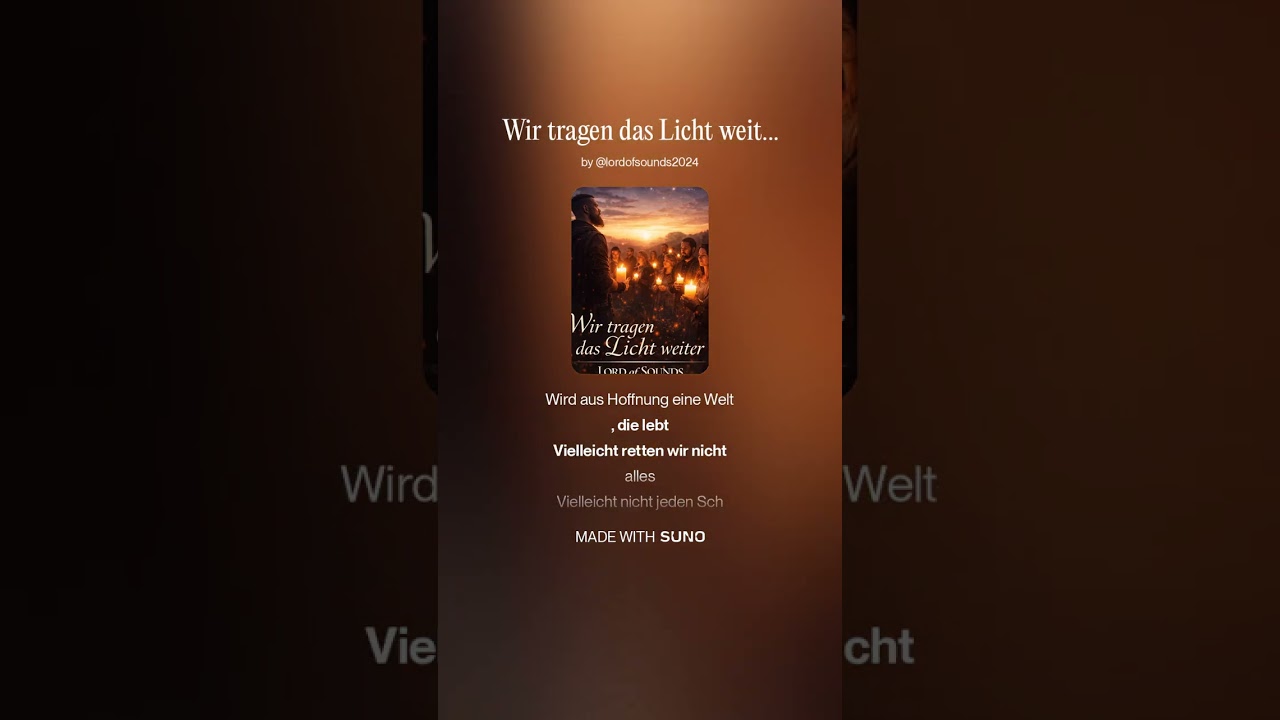 🕯️🙏 Wir tragen das Licht weiter | Lord of Sounds 