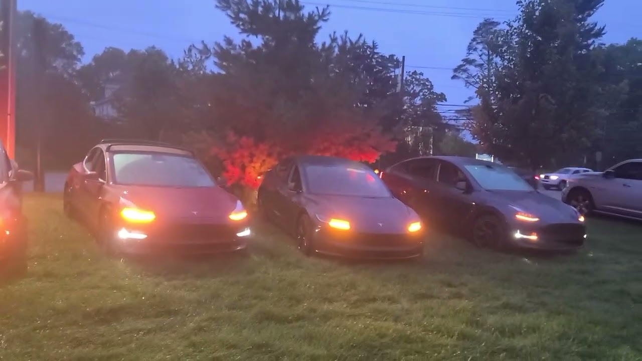 Tesla 4th of July Light show