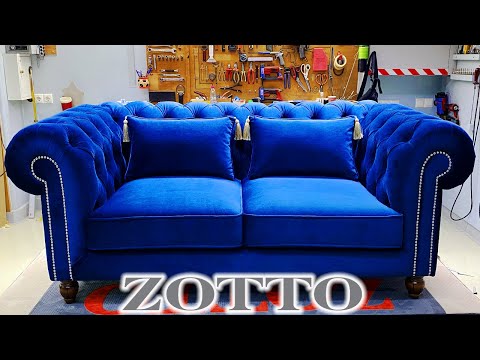 Velvet Chesterfield Sofa By Zotto Sofas Design