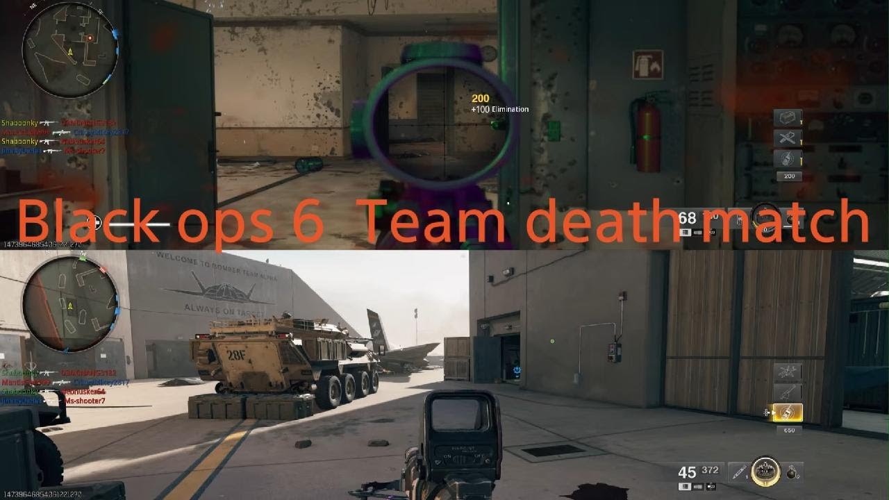 Call of Duty black ops 6 Team death match split screen - YouTube