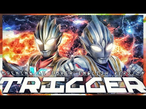 Ultraman Trigger  Opening full english Cover | Lyric Video | AI Music 