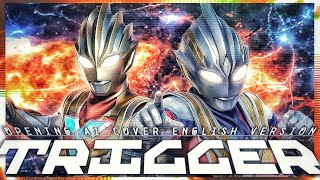 Ultraman Trigger  Opening full english Cover | Lyric Video | AI Music 