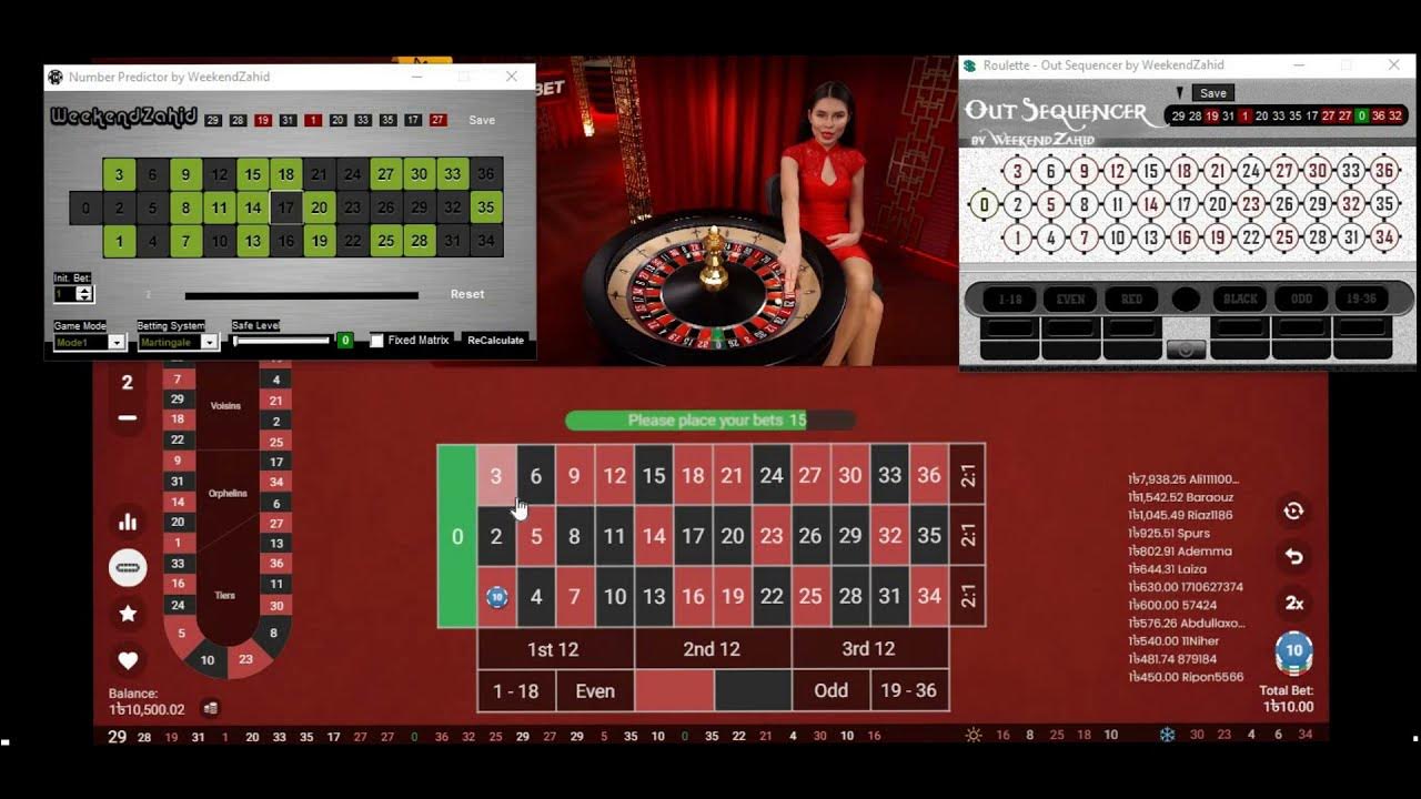 Roulette Software to make profits every day Live session Roulette