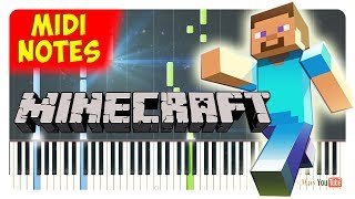 Minecraft - Moog City Piano Tutorial (Piano Sheets + midi) chords