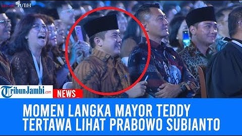 Momen Langka Mayor Teddy Tertawa Lihat Prabowo Subianto Meroasting Koruptor