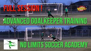 Soccer Goalkeeper Training:  ADVANCED SENIOR SESSION
