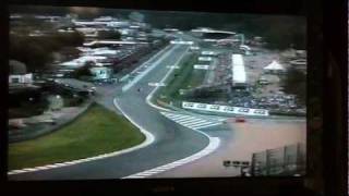 Villeneuve and Zonta attack Eau Rouge 1999