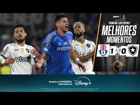 Atual campeão, BOTAFOGO estreia na LIBERTADORES COM DERROTA para a Universidad de Chile