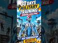 30 Days Military Training Workout Challenge 🪖🔥 | Body Transformation Results 😱 #shorts #fitness