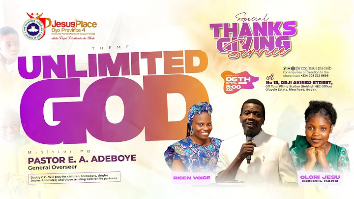 APRIL THANKSGIVING SERVICE | Sunday, 6th April, 2025- UNLIMITED GOD