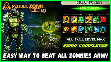 Fatalzone: OutBreak | Easy Way to Beat All Zombies Army | Demo Completed New Gameplay