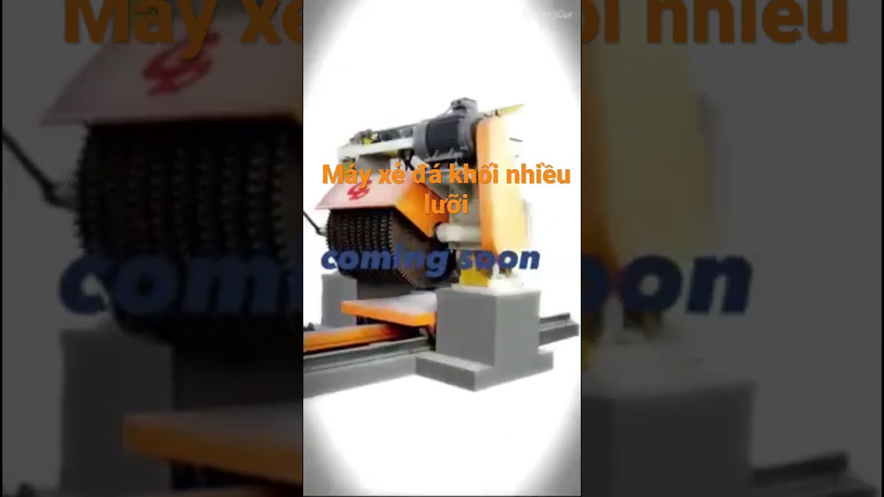 Máy xẻ đá khối tự nhiên nhiều lưỡi - youtube