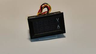 Digital Voltmeter Ammeter 0-100V 10A | Red-Blue LED Display Test (No Talking)