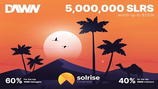 Solrise Finance Testnet - Пул 5 million SLRS ($250k) / Принимайте участие / Crypto / Defi / Solana