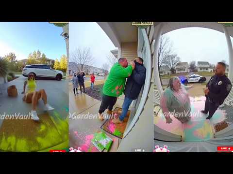 Porch Pirate Triggers Paint Trap 😂🎨 (Caught on Ring Camera)