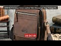CONTACT'S Crazy Horse Leather Men Messenger Bag Vintage Man H... — Amazing Value 2026 | Must Have!