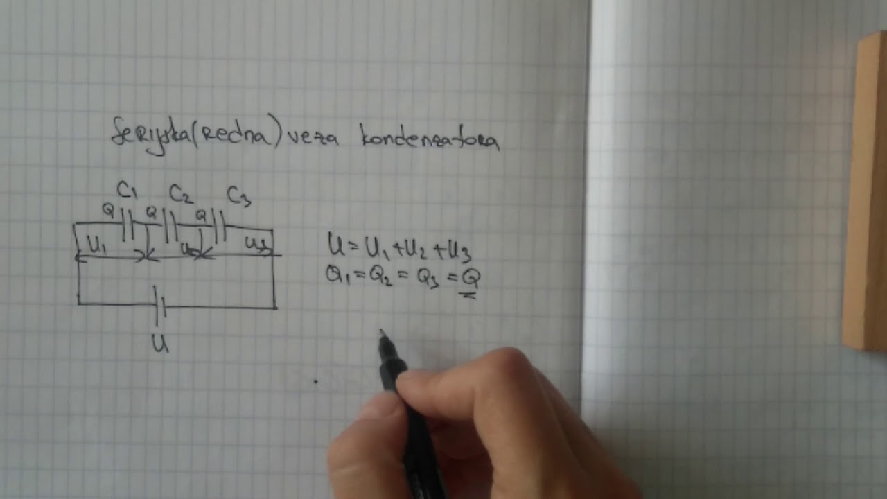 Serijska (redna) veza kondenzatora - teorijski dio