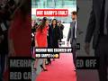 MOMENTS AFTER MRS MARKLE WAS DIRECTED TO REJOIN WITH PRINCE HARRY AFTER NOT STEPPINNG ON RED CARPET