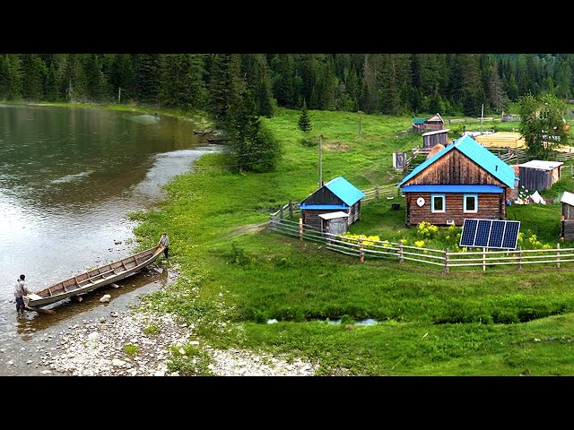 Forest Village without Roads in Russia. Far From Civilization in Taiga. How people live in Russia? class=