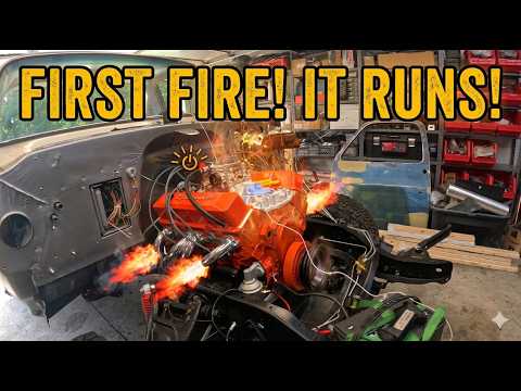 Our RV 400 SBC is RUNNING! 1978 K5 Blazer Project Part 24
