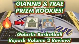 TOP ROOKIE PRIZM PICKUPS! GIANNIS & TRAE RC’s! + Galactic Basketball Repack Volume 2 Review!