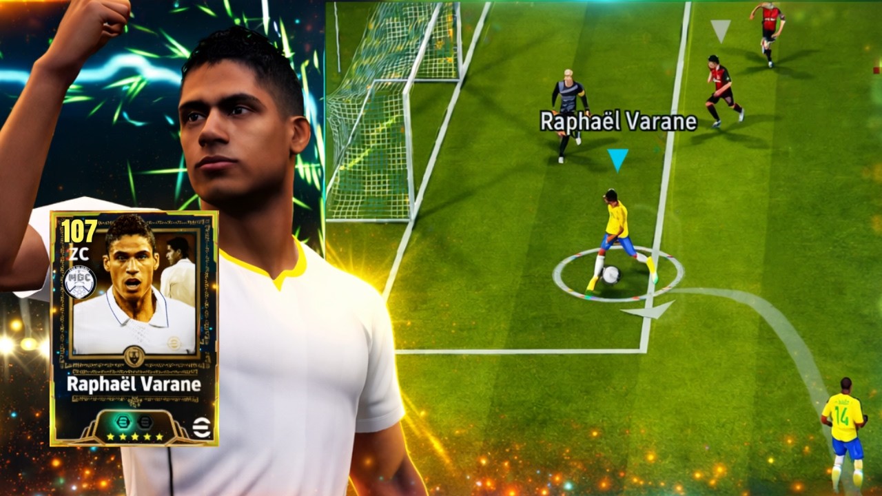 GASTEI 15 MIL MOEDAS E VEIO! 😱 VARANE 107 + GAMEPLAY | eFootball 2026