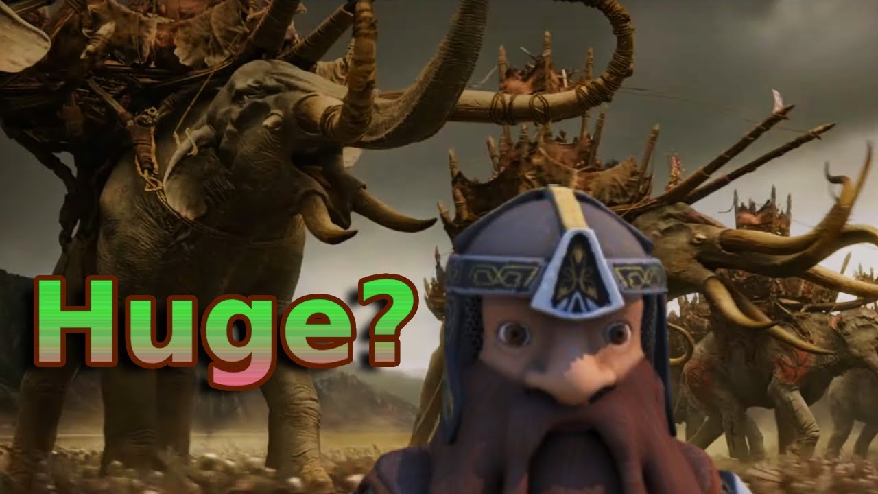 Battle Elephants are so Huge and Powerful?? Sauron's new attack🔥LOTR ...