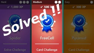 FreeCell Challenge Solved 22 April 2019 Medium Level