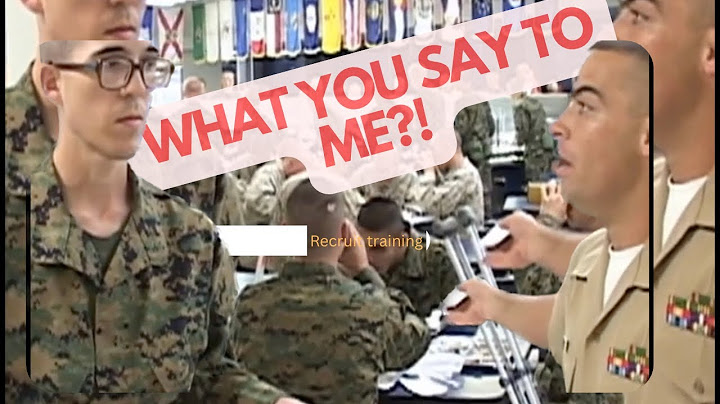 This recruit refuse to TRAIN
