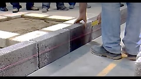 Dry Bonding Blockwork the First Course (video 1 of 8)