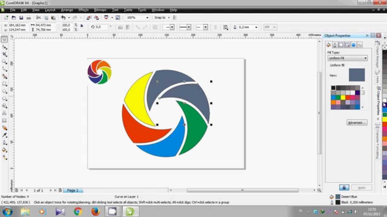 Modifikasi Objek Polygon Dengan Perintah Shape Tool Di CorelDRAW