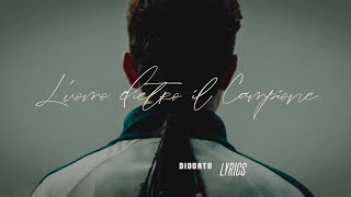 Diodato - L'Uomo Dietro Il Campione | Testo [Film Netflix Il Divin Codino]