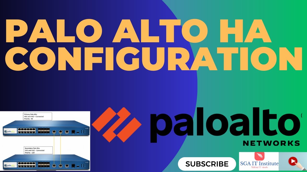 Palo Alto Networks HA Configuration Tutorial | Lab Guide - YouTube