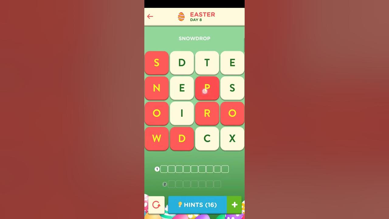 WordBrain 2 Easter Event Day 8 March 27 2021 Answers and Solutions