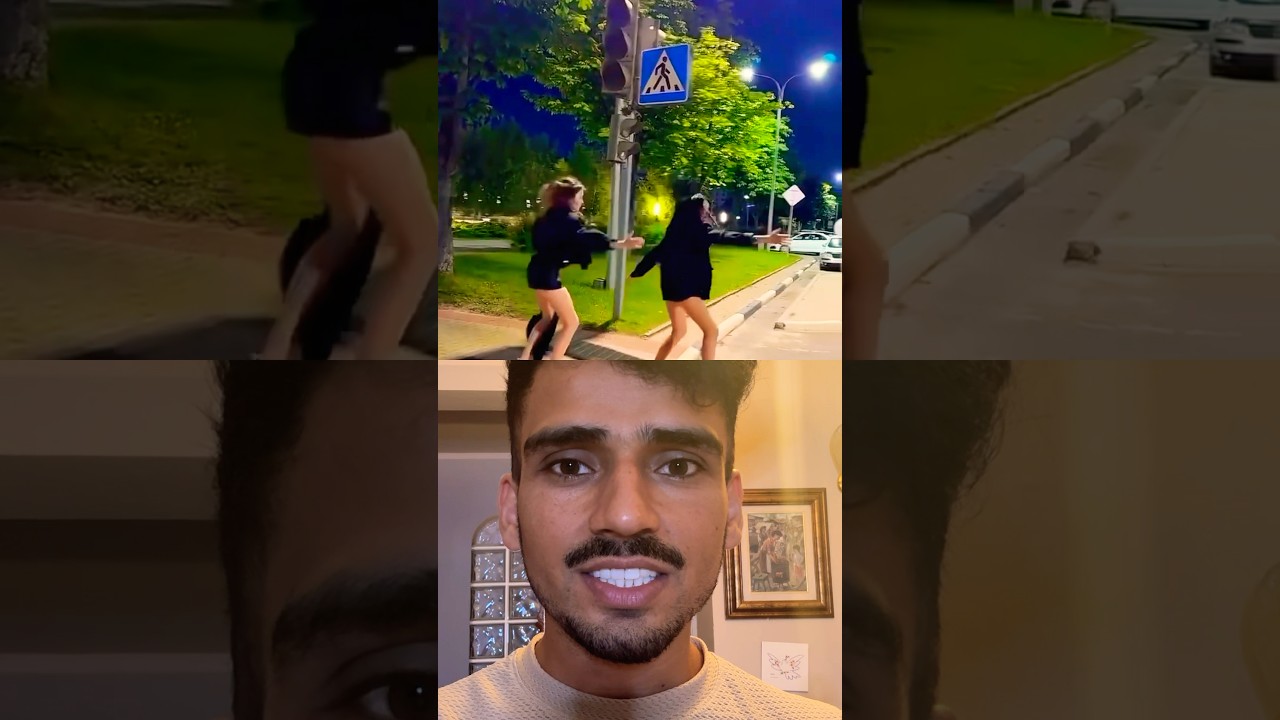 Miglior modo per attraversare la strada 😂 #ironia #risate #viraleshorts #fahadafzal