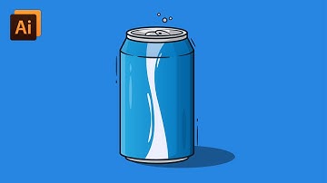 Create a Soda Can Vector in adobe illustrator | Adobe Illustrator Tutorial