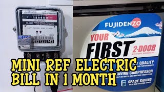 Mini Ref Electric Bill in 1 Month Testing Fujidenzo | Local Electrician