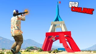 ОБОРОНА ЭЙФЕЛЕВОЙ БАШНИ! (GTA 5 СМЕШНЫЕ МОМЕНТЫ)