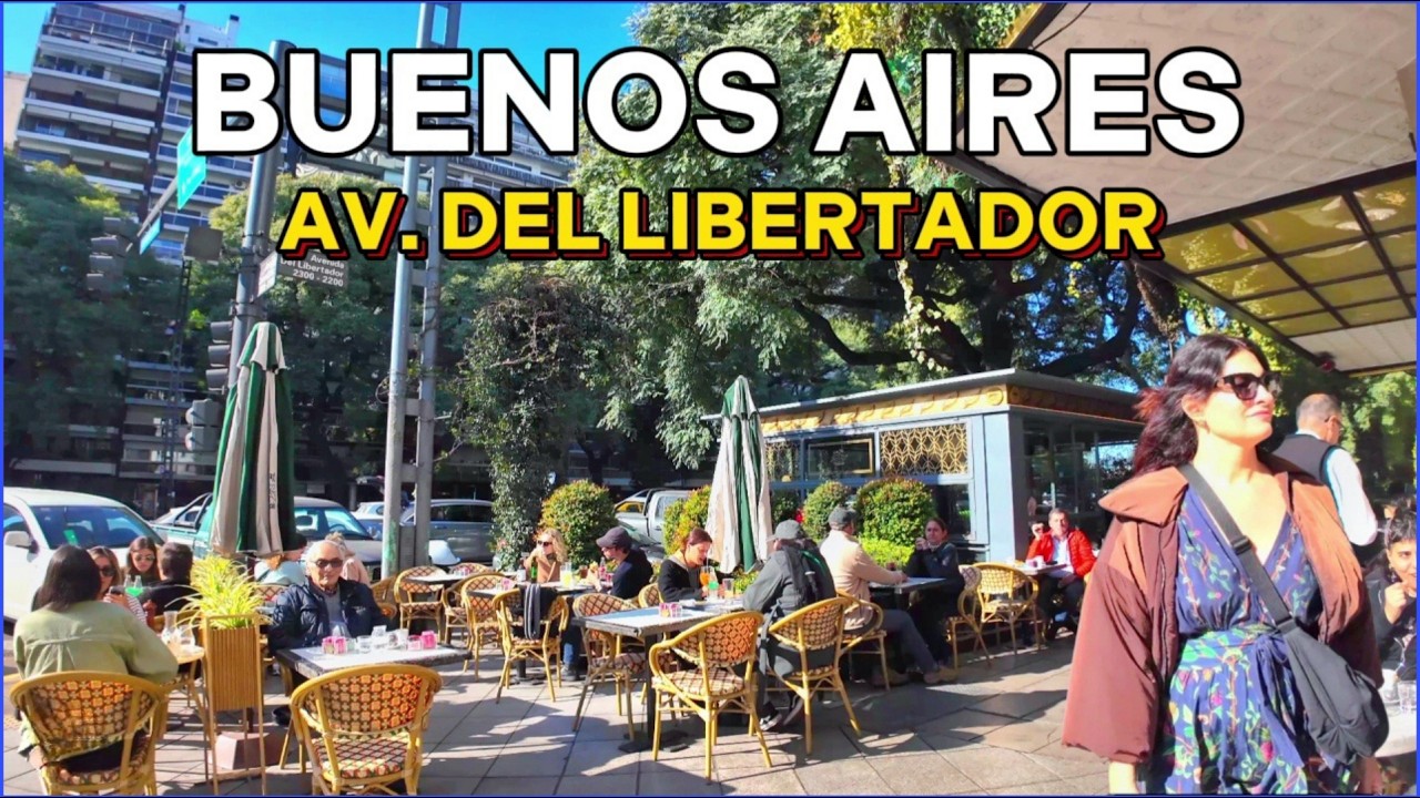 【4K】¿Cambiarías de Ciudad para vivir en Buenos Aires? | Paseo a pie por Avenida Del Libertador